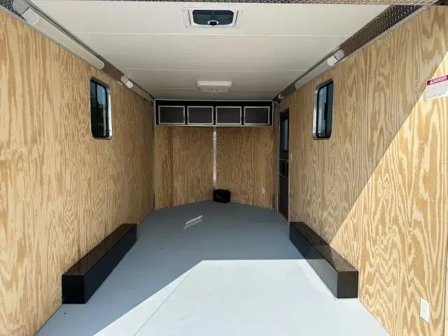 Car Mate 8.5 x 16 Enclosed V-Nose Cargo Trailer- A/C Unit - Image 3